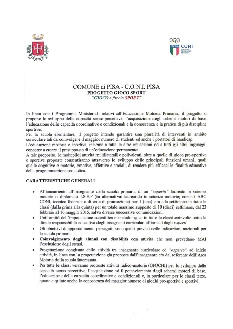 progetto gioco faccio sport 1